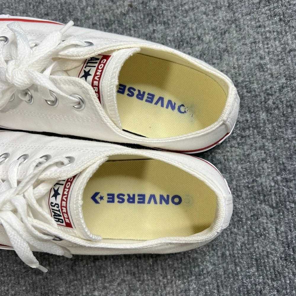 Converse Chuck Taylor Mens 8 All Star Low Top Optical White Canvas Sneaker M7652 - Picture 6 of 8